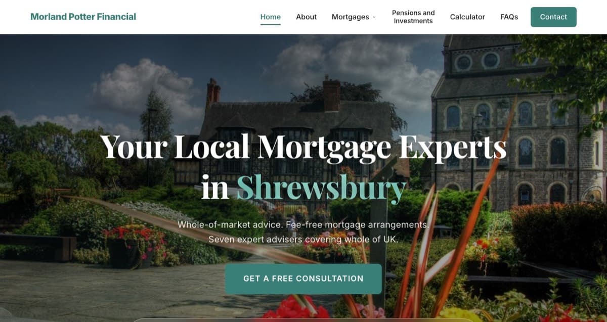 Morland Potter redesigned website